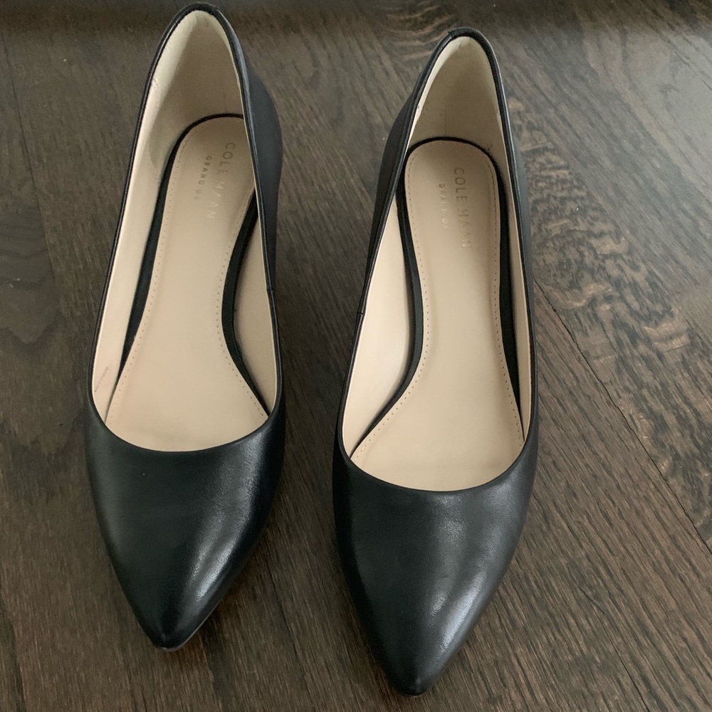Black kitten heel by Cole Haan. 6.5 B